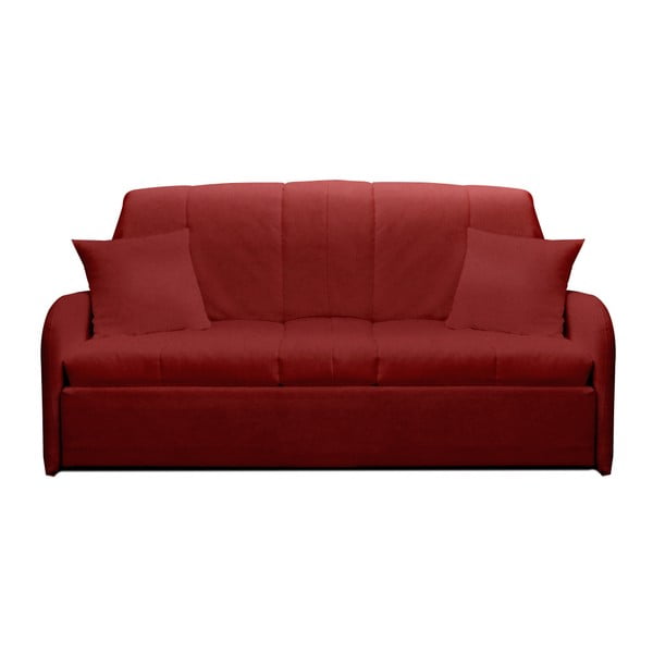 Czerwona rozkładana sofa trzyosobowa 13Casa Paul