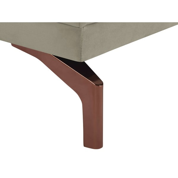 Beżowy fotel z konstrukcją w kolorze złota Windsor & Co Sofas Jupiter-image-4