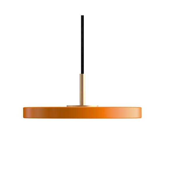 Pomarańczowa lampa wisząca LED z metalowym kloszem ø 15 cm Asteria Micro – UMAGE-image-4