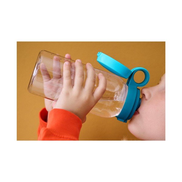 Różowa plastikowa butelka dla dzieci 600 ml Campus – Mepal-image-2