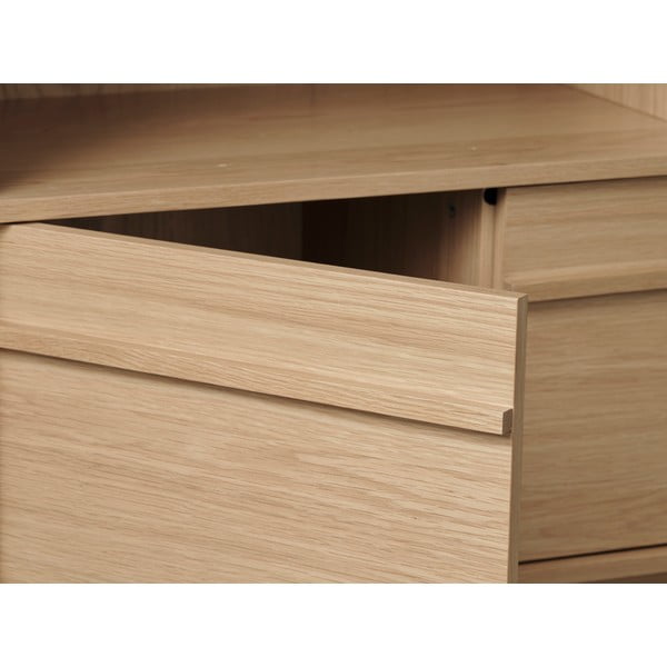 Regał w dekorze dębu 140x90 cm Ponza – Unique Furniture-image-4