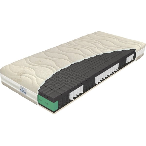 Średnio twardy/miękki sprężynowy materac dwustronny 90x200 cm BLACK dream – Materasso-image-1