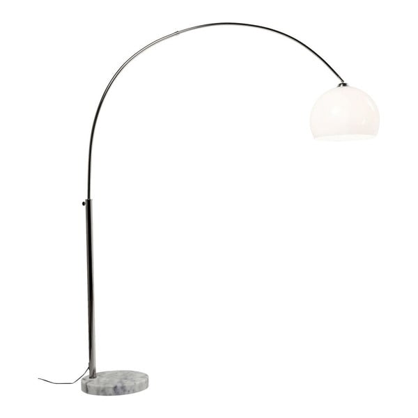 Lampa stojąca w srebrnej barwie Kare Design Lounge