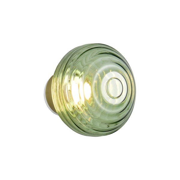 Zielony szklany kinkiet LED na USB ø 15,5 cm Earl – Reality-image-4