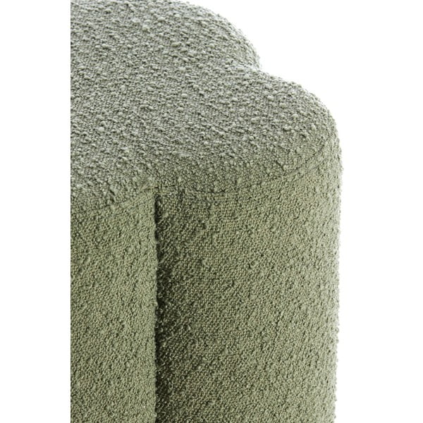 Zielony puf z materiału bouclé Nalani – Light & Living-image-4