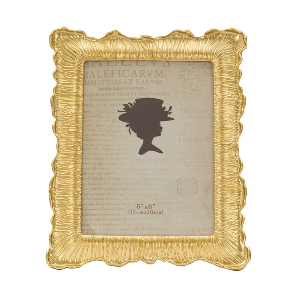 Ramka na zdjęcia w złotym kolorze Mauro Ferretti Linear, 15x20 cm
