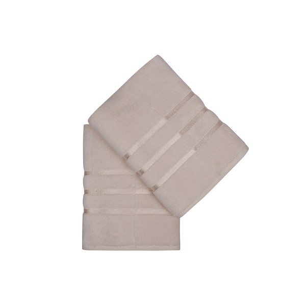 Jasnożółte bawełniane ręczniki kąpielowe frotte zestaw 2 szt. 70x140 cm Dolce – Foutastic-image-2