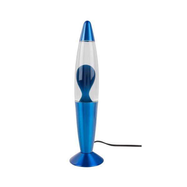 Niebieska szklana lampa lawa (wysokość 35,5 cm) Funky Rocket Lava – Leitmotiv