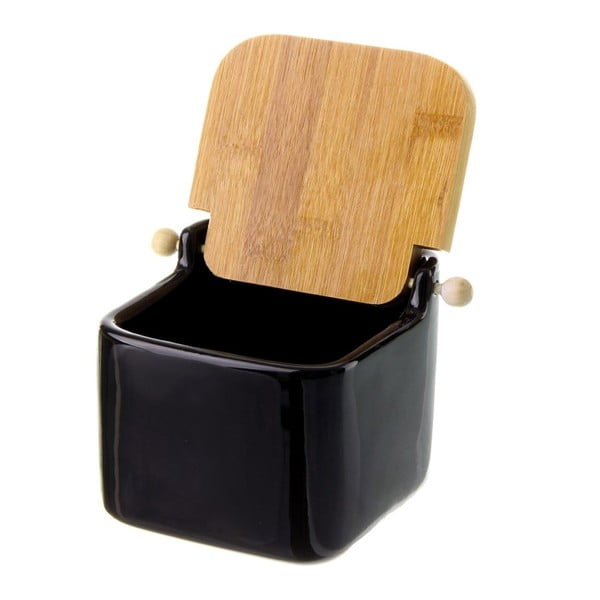 Czarny ceramiczny pojemnik na sól Unimasa, 750 ml-image-2