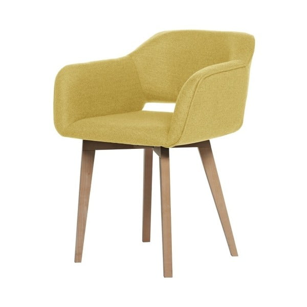 Żółte krzesło z jasnymi nogami My Pop Design Oldenburg