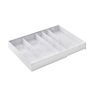 Biały plastikowy wkład do szuflady na sztućce 47,5 x 35 cm − YAMAZAKI