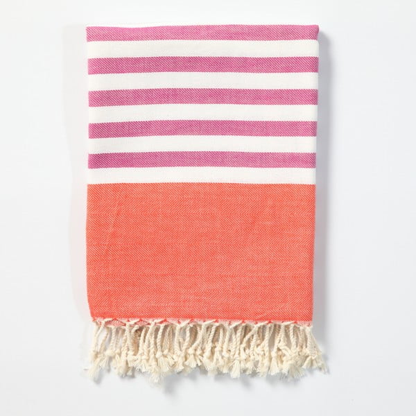 Ręcznik hammam z ręcznie tkanej bawełny ZFK Roar, 170x100 cm