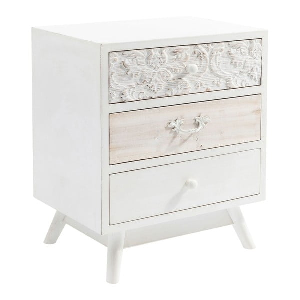 Biała komoda z 3 szufladami Kare Design Sweet Home-image-3