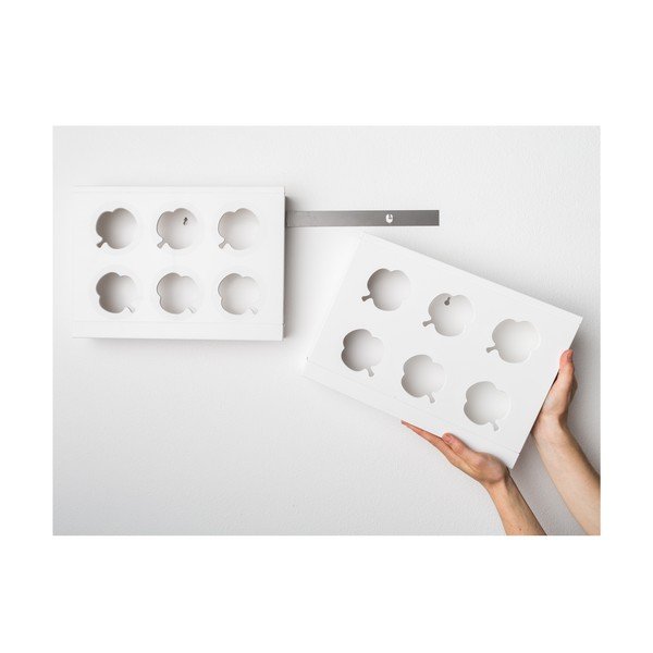 Pionowa doniczka z niewidzialnym uchwytem HOH! Duo Smart Bianco, 78x27 cm-image-4