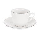 Biała porcelanowa filiżanka do cappuccino 210 ml Decora – Orion