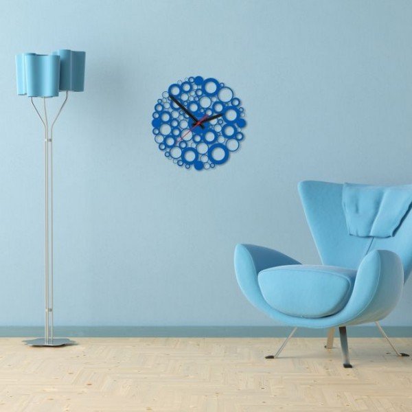 Zegar ścienny Blue Bubble-image-1