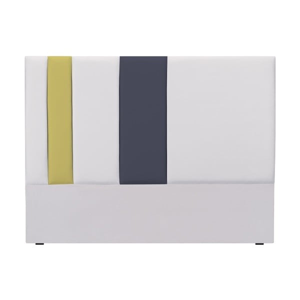 Szaro-żółty zagłówek łóżka Mazzini Sofas Dahlia, 120x200 cm