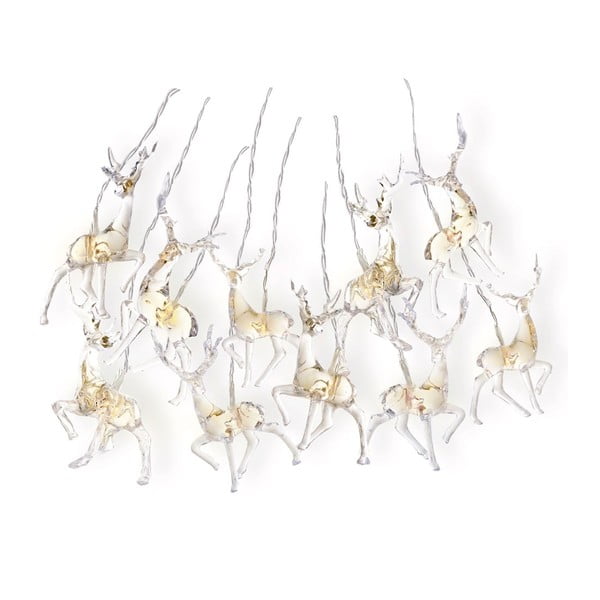 Girlanda świetlna LED z reniferami DecoKing Deer, 10 lampek, dł. 1,65 m