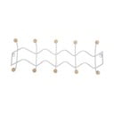 Biały metalowy wieszak ścienny 61 cm Zig Zag – PT LIVING