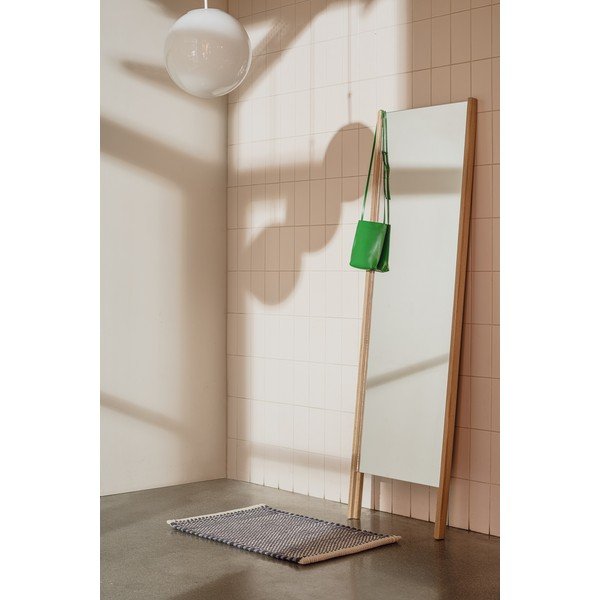 Lustro z drewnianą ramą stojące 49x166 cm Lun – noo.ma-image-1