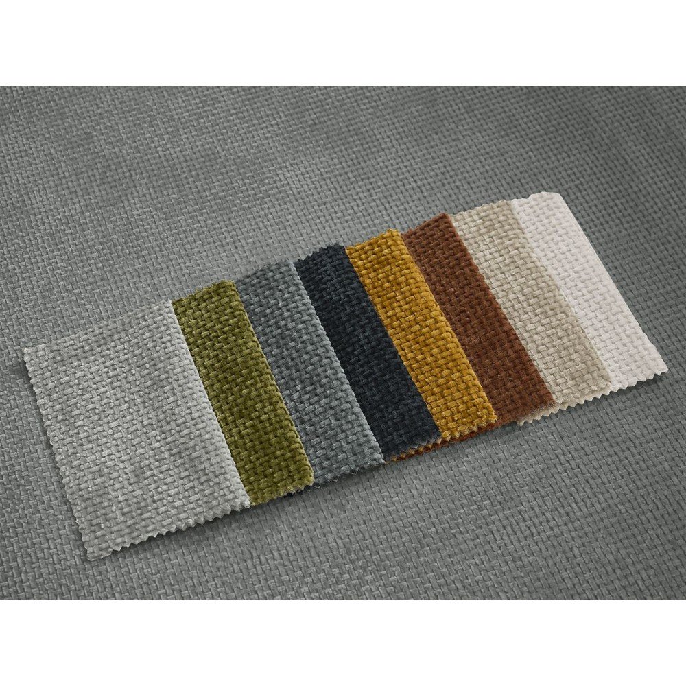 Ciemnoszara rozkładana sofa z tkaniny szenilowej 228 cm Neyo – Bobochic Paris (zdjęcie 5)