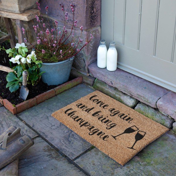 Wycieraczka z włókna kokosowego 40x60 cm Bring Champagne – Artsy Doormats-image-3