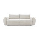 Kremowa sztruksowa rozkładana sofa 257 cm Lucien – Bobochic Paris