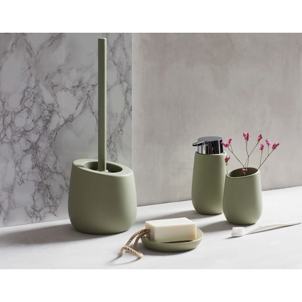 Zielony ceramiczny dozownik do mydła Wenko Badi-image-1