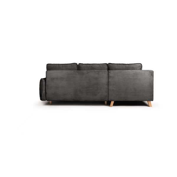 Szary sztruksowy rozkładany narożnik (lewostronny) Tori – Bonami Selection-image-4