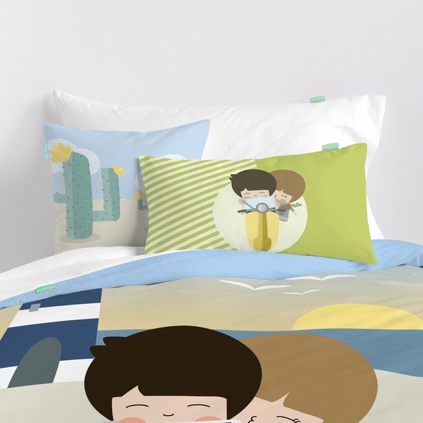 Poszewka na poduszkę z czystej bawełny Happynois Summer Time, 50x30 cm-image-1