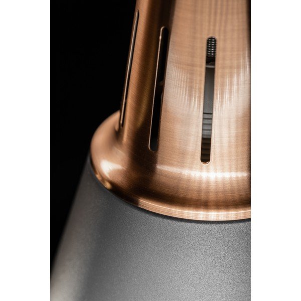 Szara lampa wisząca z metalowym kloszem ø 22 cm Gianni – GTV-image-3