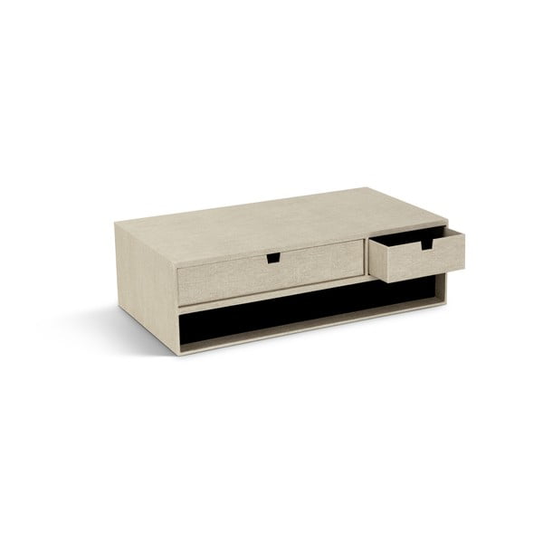Kartonowy organizer na dokumenty z szufladką Ted Canvas Paper Laminate – Bigso