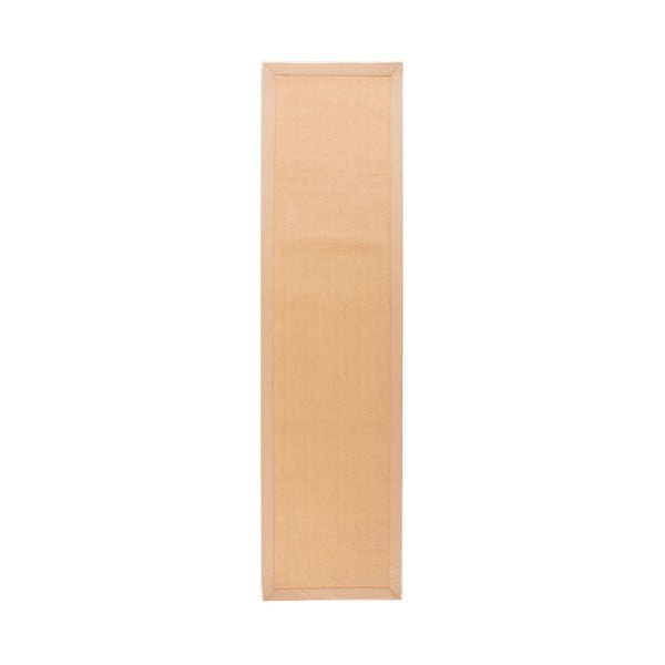 Brązowy chodnik z juty Flair Rugs Herringbone, 60x230 cm