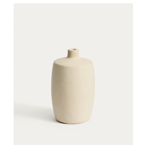 Kremowy wazon z papier mâché (wysokość 26 cm) Mireni – Kave Home
