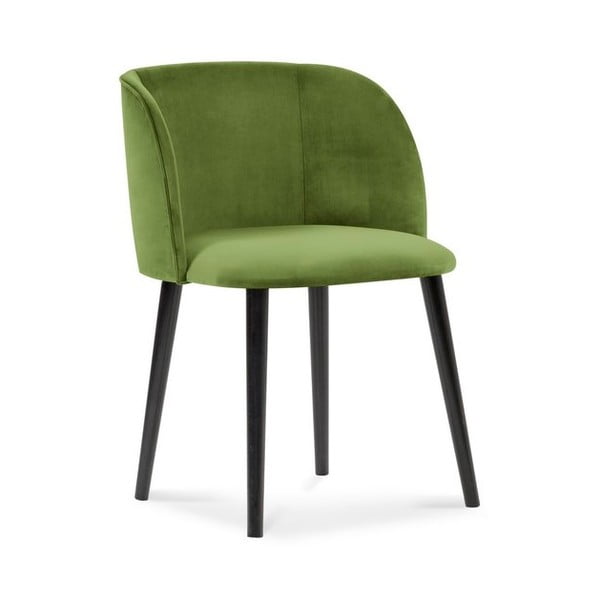 Zielone krzesło z aksamitnym obiciem Windsor & Co Sofas Aurora
