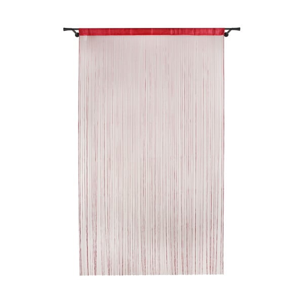 Czerwona zasłona na drzwi 100x200 cm String – Mendola Fabrics