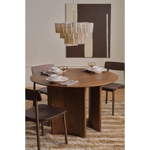 Okrągły stół w dekorze dębu ø 120 cm Trillving – Ellos Home-image-1