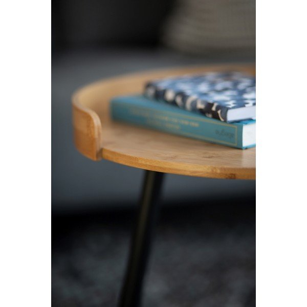 Bambusowy okrągły stolik ø 40 cm Loft – Wenko-image-1