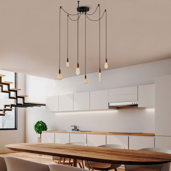 Lampa wisząca w kolorze miedzi Kabluni – Opviq lights-image-4