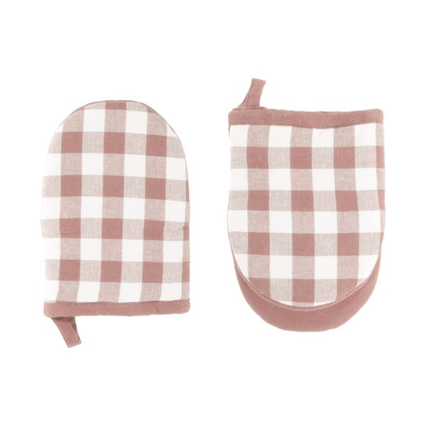 Bawełniana rękawice kuchenne zestaw 2 szt. Gingham – Tiseco Home Studio