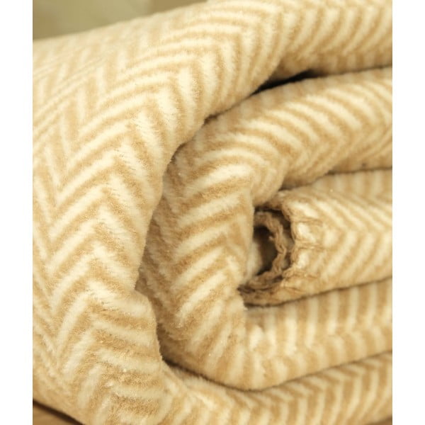 Beżowo-kremowa narzuta na łóżko dwuosobowe 200x220 cm Twin – Oyo Concept-image-2