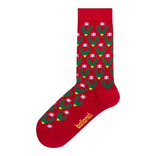 Skarpetki w opakowaniu podarunkowym Ballonet Socks Season's Greetings Socks Card with Caribou, rozmiar 41 - 46