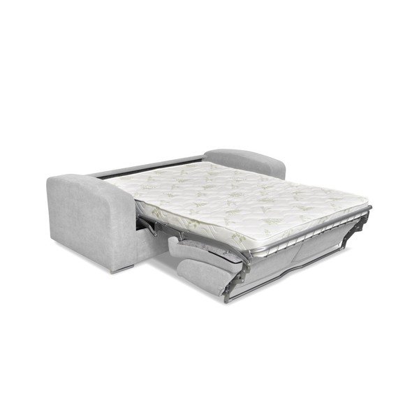 Jasnoszara trzyosobowa sofa rozkładana Cosmopolitan design Cancun-image-1