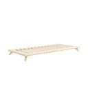 Łóżko jednoosoobowe z drewna sosnowego ze stelażem 90x200 cm Senza – Karup Design