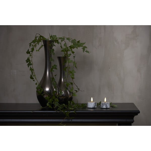 Świeczki LED zestaw 2 szt. (wysokość 6 cm) Flamme Marble – Star Trading-image-3