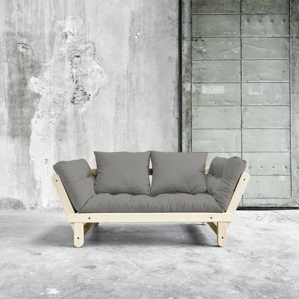 Sofa rozkładana Beat Natural/Granite Grey