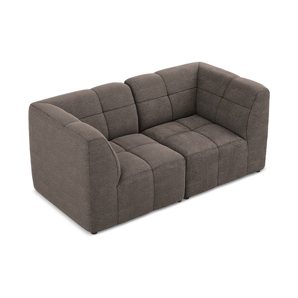 Brązowa sofa z materiału bouclé 180 cm Aloha – Makamii-image-3