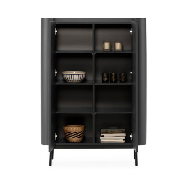 Czarna szafka 100x140x40 cm Willa – MOME-image-3