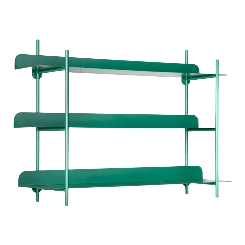 Zielona wielopoziomowa metalowa półka 60 cm Cool Retro – PT LIVING