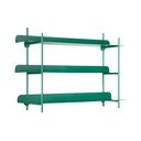 Zielona wielopoziomowa metalowa półka 60 cm Cool Retro – PT LIVING